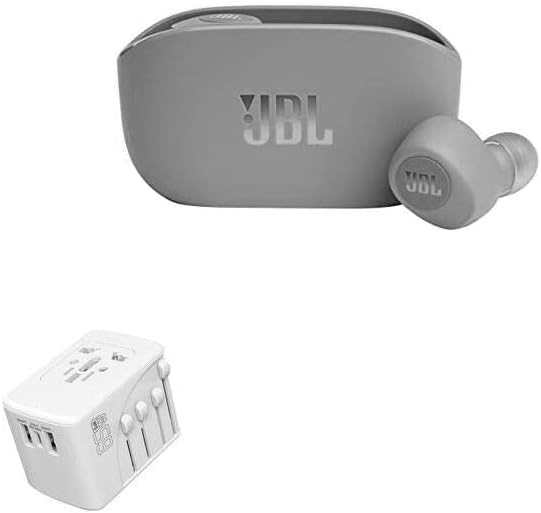 Полнач За боксови Компатибилен СО JBL Vibe 100 TWS - Меѓународен Pd Wallиден Полнач, 3 USB Меѓународен Адаптер за Полнење и Конвертор ЗА