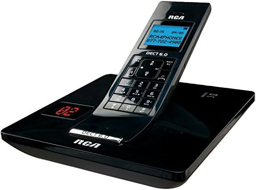 RCA 2132-1BKGA Дизајнер безжичен телефон со безжичен Itad