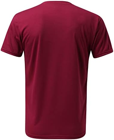 Bmisegm летни тенок фит фустани кошули за мажи Пролетни печатени врвни кошула со кратки ракави маица околу вратот формална формална