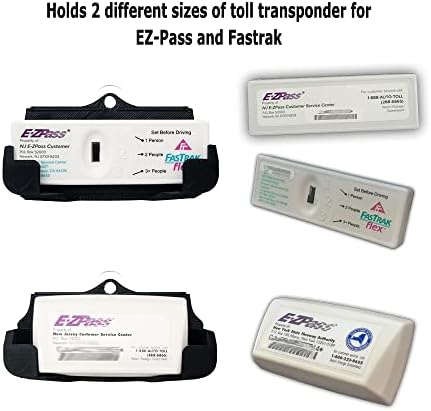Бесплатна мисла дизајнира Fastrak, EZ Pass и I -Pass 3 Point Mount - Бела - држач за транспондер на патарина