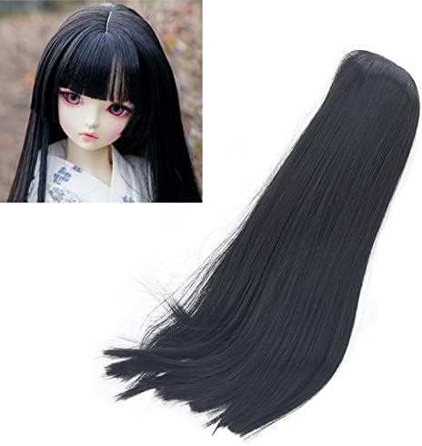 Замена на долга коса Jeanoko, играчка кукла перика од 8 до 9 инчи, отпорни на топлина, директно перика 1/3 кукли за замена на косата