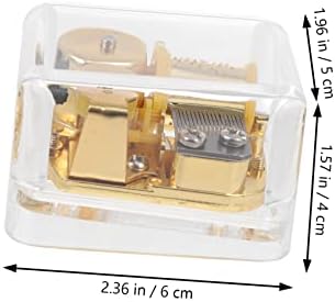 ToyVian 1PC Box Music Box Detwork DIY подарок за вежбање додатоци за природноста, јасна музичка кутија Движење Twinkle Music Box