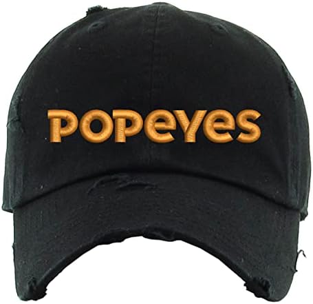 Allntrends Popeyes везење тато капа прилагодливо везено пилешко капаче