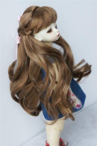JD323 6-7INCH 16-18CM Принцеза плетенка Синтетичка Mohair BJD Doll Wigs 1/6 yosd додатоци за кукли