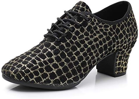 Ykxlm женска професионална ткаенина за чипка на латино салса танго сала за танцувачки чевли, модел mffmm