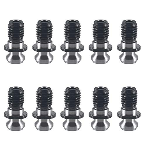 Mingdun 10pcs CAT40 45 ° 5/8-11 Копче за задржување на столпче се вклопува во Mazak Fadal CAT40 CNC