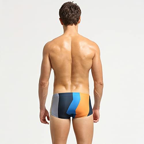 Wenkomg1 пливање стебла за мажи, брза суво крпеница за пливање брифинзи квадратни нозе за пливање за капење со низок издигнат