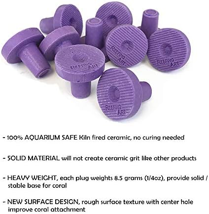 Гребен Уметност Керамички Корални Виолетови Корални Фраг Приклучоци 30 Пакети Плочки ЗА СПС