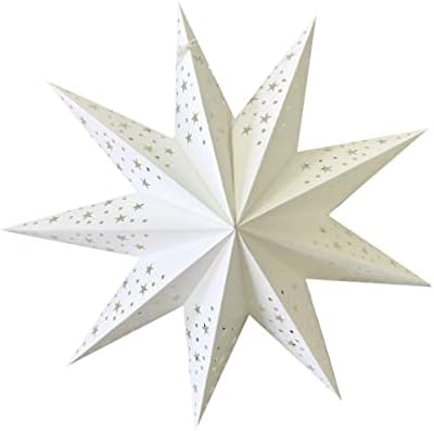 Хомојој Божиќни украси што висат хартиени starsвезди 2 парчиња хартија хартија за хартија за хартија за хартија за хартија за хартија