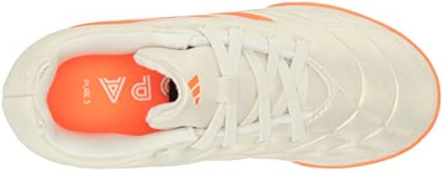 Адидас Копа Чист.3 Фудбалски чевли од трева, надвор од бело/тимско соларно портокалово/бело, 5,5 американски унисекс големо дете
