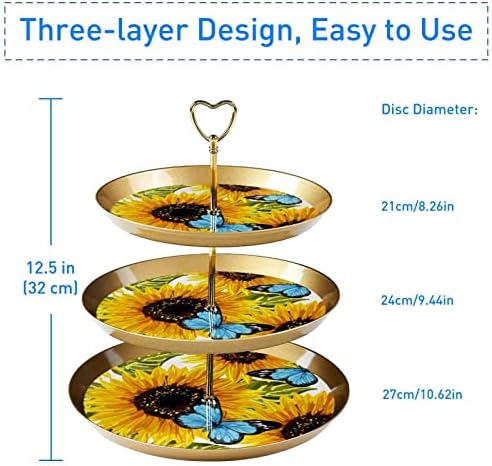Десерт Маса Дисплеј Сет, Злато Кекс Штанд, Десерт Штандови, 3 Ниво Служат Послужавник, Чаша Торта Ниво Штанд, Свадба Торта Стојат За Десерт Маса, Масло Сликарство Сон