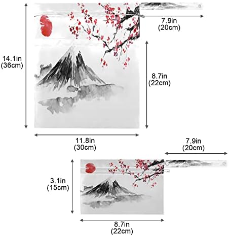 Хуксино Водоотпорни Влажни Суви Кеси Јапонија Планински Цреша Цвет, Деца Бебе Ткаенина Пелена Влажни Кеси Организатор Еднократно Торби