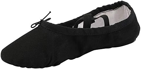 Балетски папучи за платно за жени вежбаат јога рамни чевли разделени чевли за стомакот