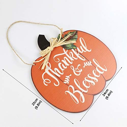 Kesyoo Прекрасна Денот на благодарноста на Денот на благодарноста, виси ознака Декоративна тиква, виси табла Денот на благодарноста