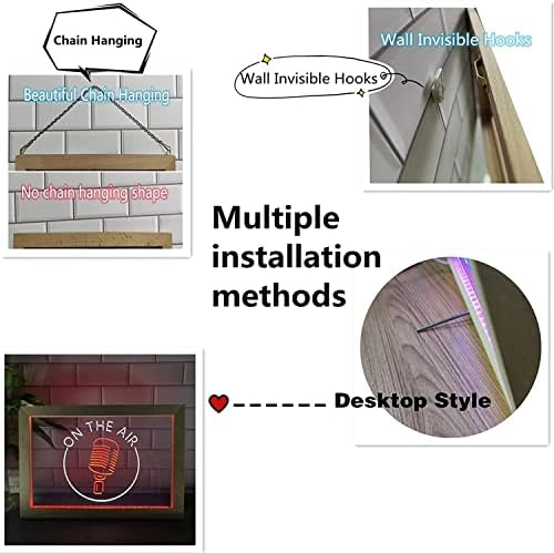ДВТЕЛ Берберница ПРЕДВОДЕНА Неонски Знак, Уметнички Декор Ноќни Светла УСБ Акрилни Неонски Светла СО Рамка, Табела Ѕид Виси Прозрачна