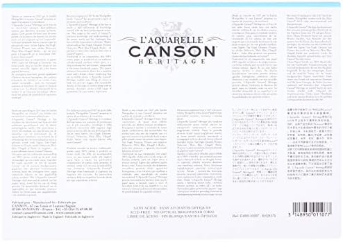 Canson Héritage Atquolor Pad 18 x 26 cm 20 листови 300 g/m² грубо жито