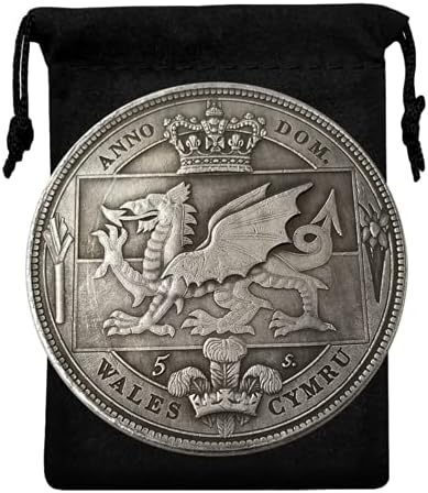 Кокреат Копија 1910 Велс Обединетото Кралство Велика БРИТАНИЈА Монета-Реплика Велика Британија Сребрен Долар Пени Златник Кралски
