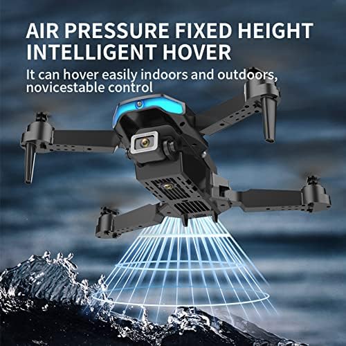 Drone BZDZMQM 4K со двојна HD FPV камера - Безжичен далечински управувач преклопен мини дрон WiFi Quadcopter Helicopter играчки -