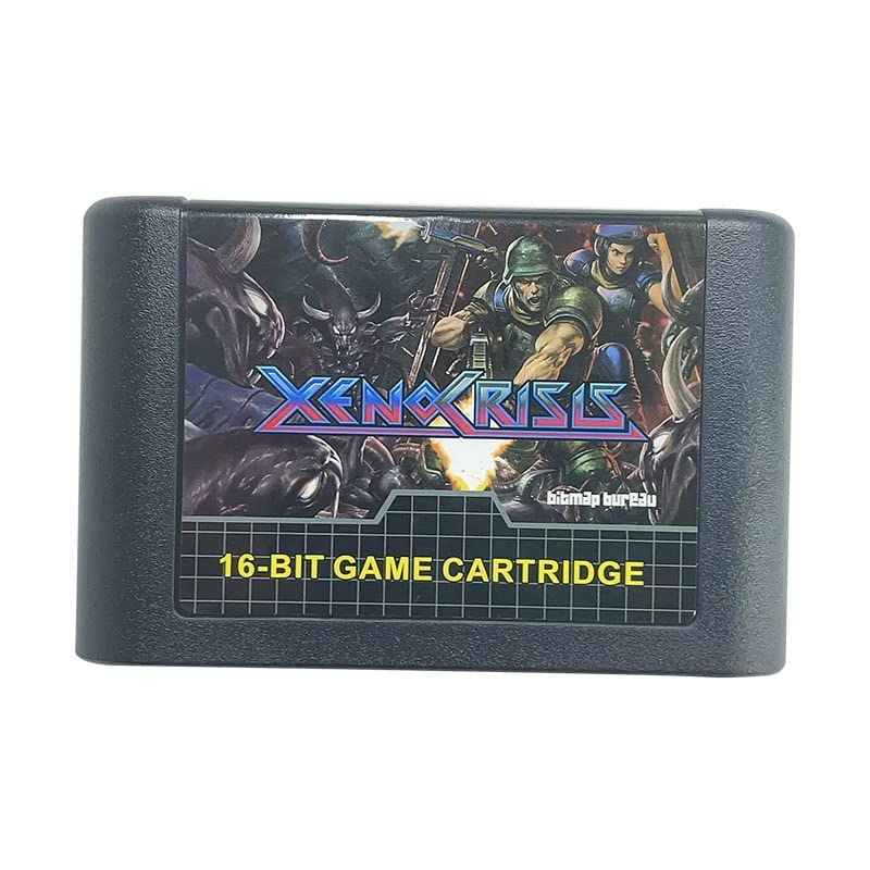 Кертриџ за игри Xenocrisis со 16 битни картички за игра за Sega Mega Drive Genesis Console