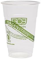 Еко-Производи ЕП-ЦЦ32 - Гс Зелена Лента Растителна Пластика Обновлива И Компостибилна Ладна Чаша-32 мл. Капацитет Јасно