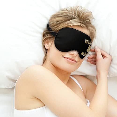 Бакнете ја мојата маска за спиење на покер со прилагодлива лента за затемнување на мекото око за затемнување за следење за патување