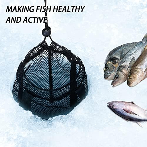 4 пакувања мраз риболов риба добро риба корпа преносна риболов риболов мрежна мрежа во живо мамка корпа најлон нето преклопена лебдечка корпа за риболов за жива ри?