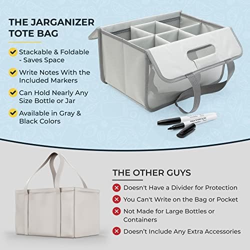 Жарганизатор 6 Тегла &засилувач; Шише Торба Пијалок Превозникот – Преклопен Тоте За Организирање, Складирање, Транспорт На Пијалаци &засилувач;