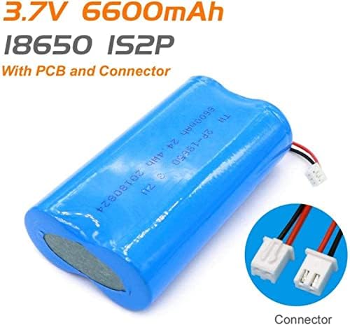 1s2p 18650 6600mah Литиумски Батерии 3 7v 18650 Ли-Јонска Батерија на Полнење Со Жици И JST-XH 2Pconnector