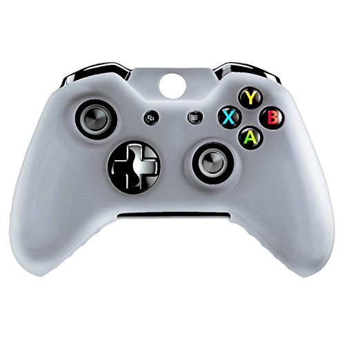 Тео & cleo бел силиконски контролер на кожата на кожата за Xbox One
