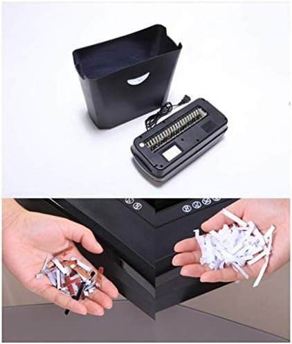 WDBBY Office Supplies Преносни уништуваат 5 листови со крос-исечена хартија за домашна канцеларија Кредитна картичка Шредер со 10,5L, хартија