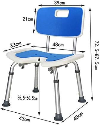 НОКС Столици ЗА Бања, Столче За Туширање Столче За Бања Седиште За Постара Столица За Капење, Лесна Клупа за Туширање Со Висина/Со Потпирач