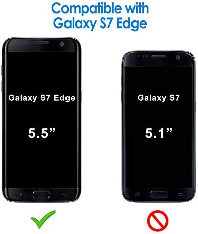 Џетех Тенок Фит Случај За Samsung Galaxy S7 Edge 5,5-Инчен, Тенок Телефонски Капак Со Амортизација И Дизајн На Јаглеродни Влакна