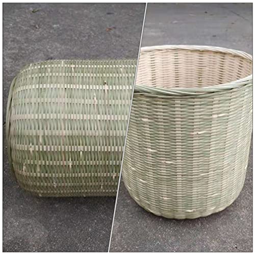 Организатор за складирање на играчки Cabilock Woven Basket Bamboos Cashter Rustic отпадоци од отпадоци од отпадоци за отпадоци за отпадоци