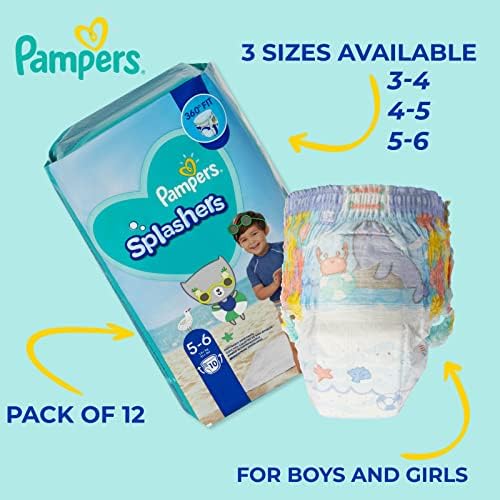 Pampers Прскалки Пливаат пелени &засилувач; Broozy Надувување Плажа Топката Пакет-Супер Мека, Издржлив За Еднократна Употреба