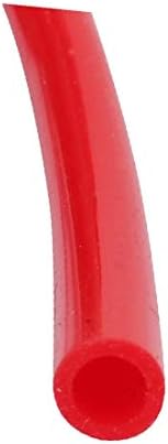 X-gree 4mm x 6mm dia high temp отпорна на силиконска цевка црево гумена цевка црвена 5 мм долга (4 mm x 6 mm de diámetro, tubo de