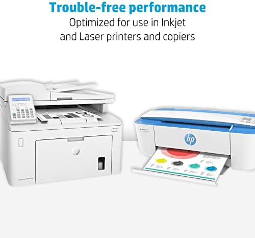 HP печатач хартија | 8,5 x 11 хартија | Повеќенаменски 20 lb | 1 рем - 500 листови | 96 светла | Направено во САД - FSC Сертифициран | 112000pr