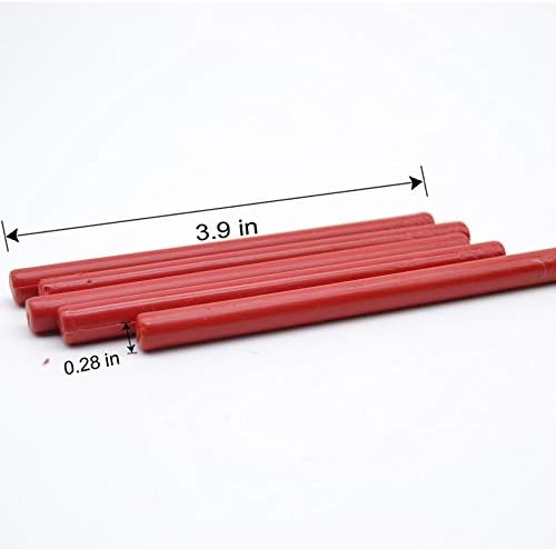 Восок за запечатување на пликови запечатување за запечатување на пиштол за лепак од 16 во црвено топло топење пиштол за лепак