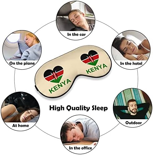 Љубов Кенија Маска За Спиење Лесна Маска За Очи Маска За Очи Покријте Со Прилагодлив Ремен За Мажи Жени