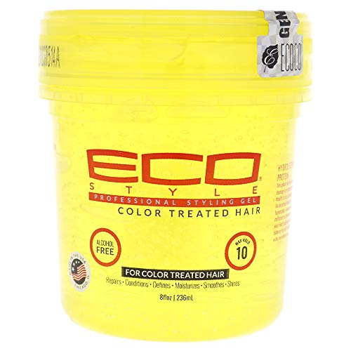 Еко -стил Екоко гел - обоена коса - за сите типови коса - содржи УВ заштита - специјална формула за обоена и истакната коса