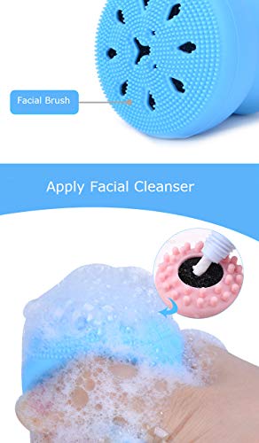 Ексфолирајќи силиконска четка за лице - чистач на лице