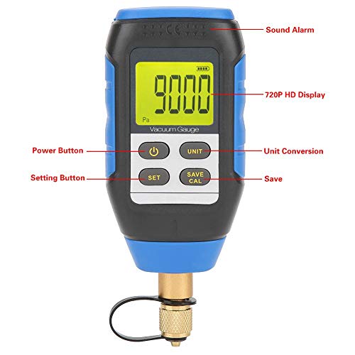 Fafeicy VMV-1 дигитален вакуумски мерач, за атмосферско опкружување 0-50 ° C Дизајн на џеб, индустриски конектор