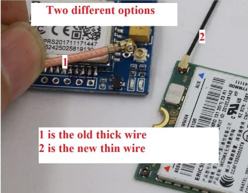 Othmro 1pcs ipex1 до SMA женски пигтаил кабел коаксијален RF1.13 кабел со ниска загуба, конектор за адаптер за адаптер RF 0,1M 0,1M адаптер за