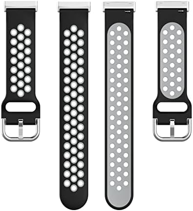 Мотонг компатибилен со Fitbit Versa 4 Заменски опсег - Силиконски замена на зглобот на зглобот лента, компатибилен со Fitbit Versa 4/3/Sense 3/2