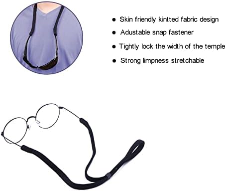 Лента за очила NVNUXGP, прилагодлива јаже за очила за очила за очила за очила за мажи/жени, ленти за очила, каиш за деца/спортски
