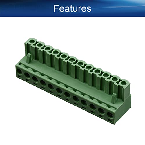 Juvielich 5pair 5.08mm Pitch 12p приклучок за терминален блок конектор машки и женски за PCB пластична зелена