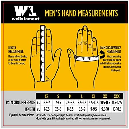WELLS LAMONT MENS 412 Работни нараквици, злато, голем пакет од 12 американски и при рака Оригинални машки ракавици за машка работа со
