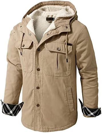 Машка опуштена вклопување во SJWCLYS, измиена јакна со шерпа, машка зимска пуферка јакна задебелно топло крзно надолу од парки јакни