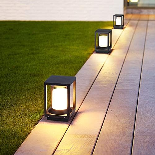 Lysldh Garden Fence Lamp Park Siddra Labl LARD LED LED надворешна колона на главата на главата на wallидот