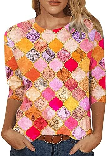 Дами џемпери летни жени екипаж вратот Симпатична мачка печатена маички врвни обични меки удобни кошули за туника