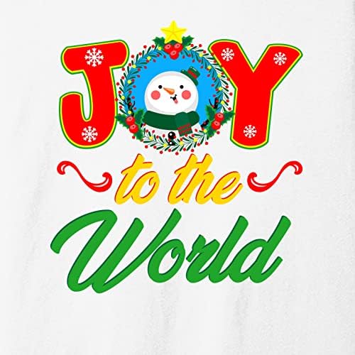 Teeamore Merry Christmas Xmas Graphic Print Долга ракав кошула бела/кралска